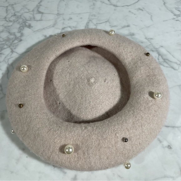 Mi Loves Wool Pearl Beret Hat - Picture 7 of 11